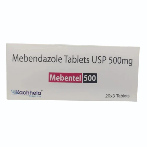 500 mg Mebentel 500 Mebendazole USP Tablets