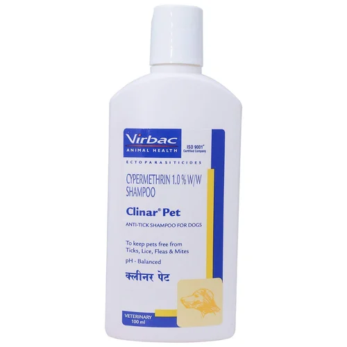 1.0% w/w Clinar Pet CYPERMETHRIN SHAMPOO
