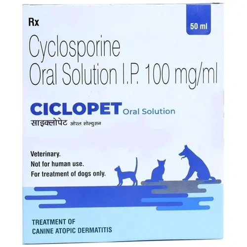 100 mg CICLOPET Cyclosporine I.P. Oral Solution