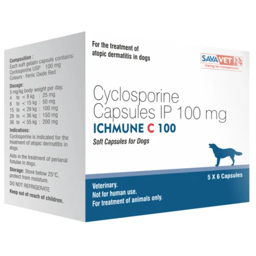 100 mg ICHMUNE C 100 Cyclosporine IP Capsules