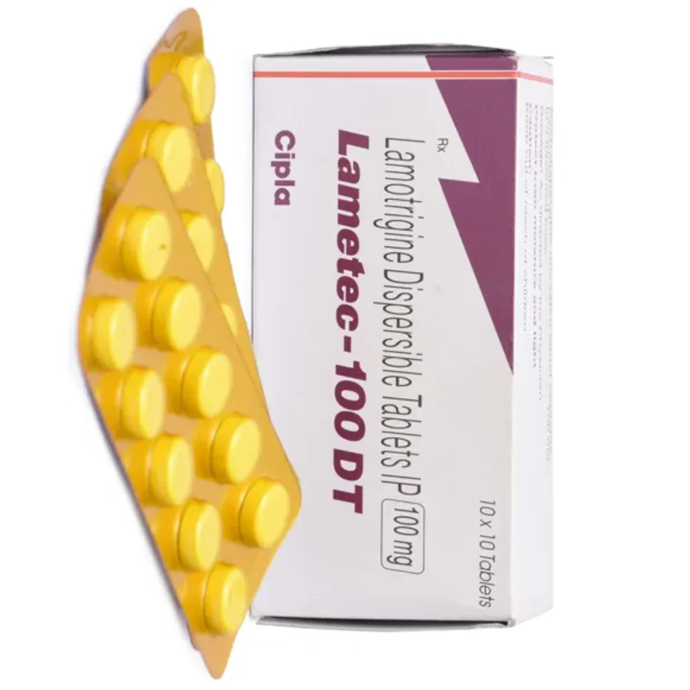 100 mg Lametec-100 DT Lamotrigine Dispersible IP Tablets