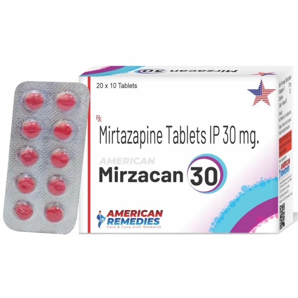 30 mg Mirzacan 30 Mirtazapine IP Tablets