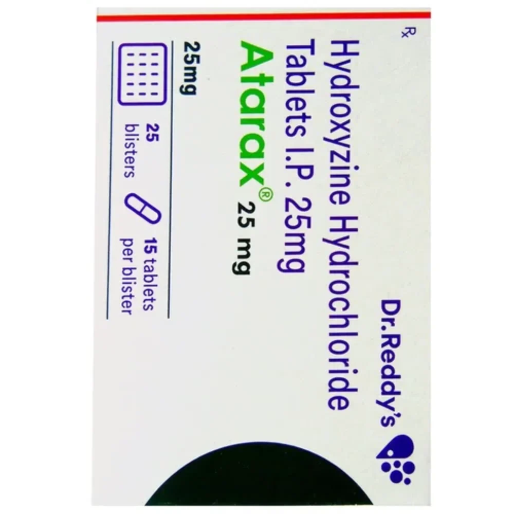 25 mg Atarise 25mg Hydroxyzine Hydrochloride I.P. Tablets