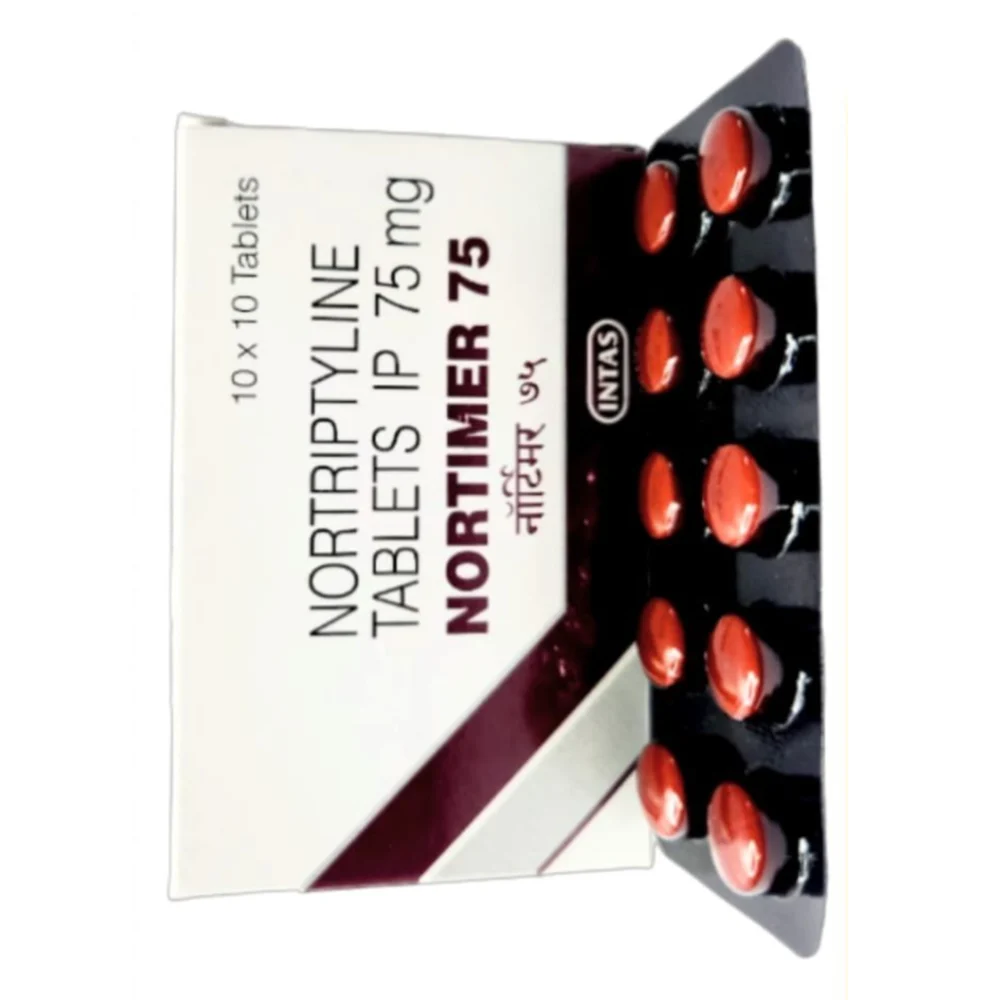 75 mg NORTIMER 75 NORTRIPTYLINE IP TABLETS