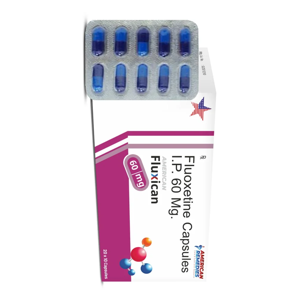 60 mg Fluxican Fluoxetine I.P. Capsules