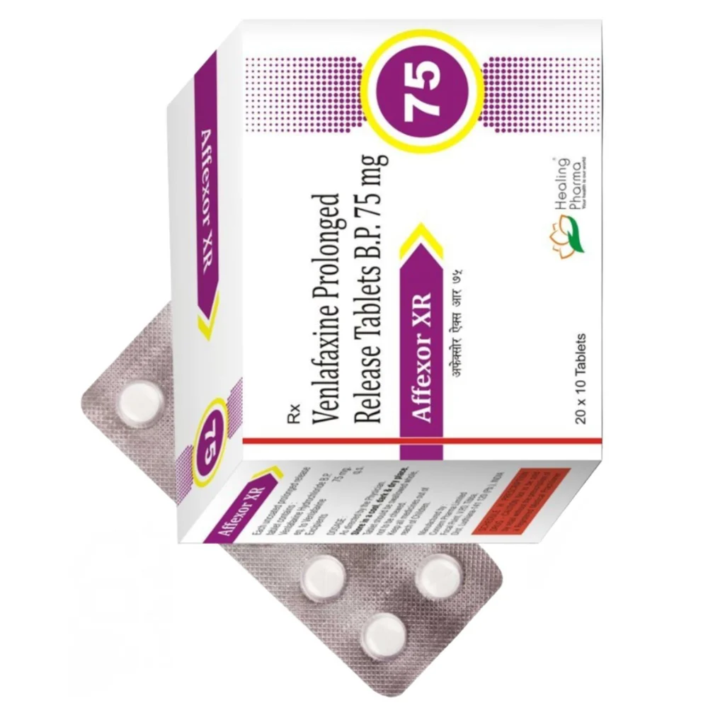 75 mg Affexor XR Venlafaxine Prolonged Release B.P. Tablets