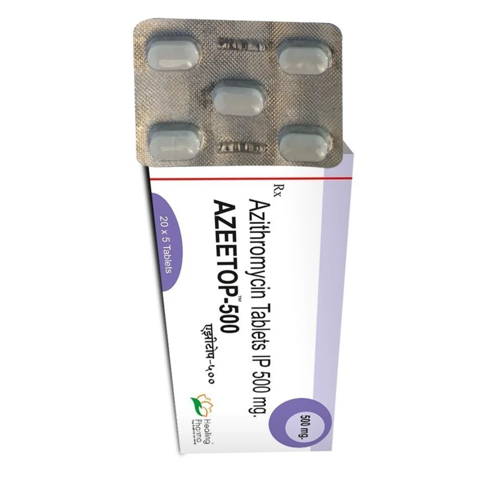 500 mg AZEETOP-500 Azithromycin IP Tablets