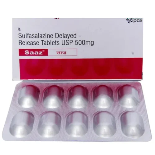 500 mg Saaz Sulfasalazine Delayed-Release USP Tablets