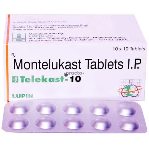 10 mg Telekast-10 Montelukast I.P. Tablets