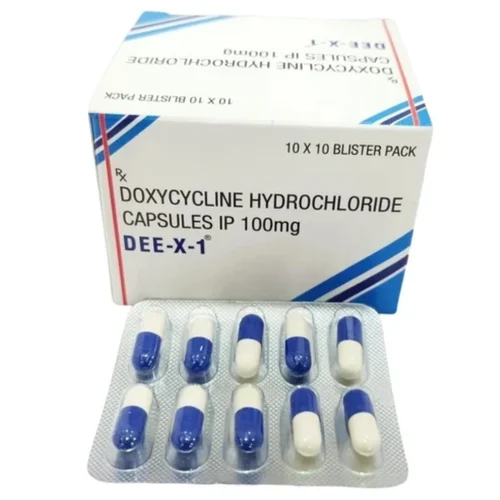 100 mg DEE-X-1 DOXYCYCLINE HYDROCHLORIDE IP CAPSULES