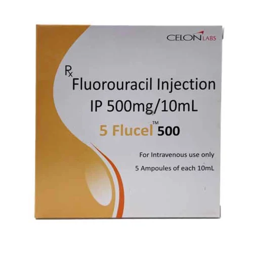 500 mg 5 FLUCEL 500 Fluorouracil IP Injection