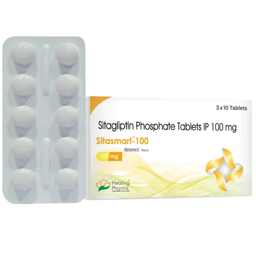 100 mg Sitasmart-100 Sitagliptin Phosphate IP Tablets