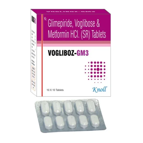 VOGLIBOZ-GM3 Glimepiride, Voglibose & Metformin HCL (SR) Tablets