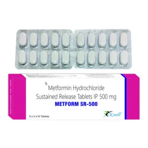 500 mg METFORM SR-500 Metformin Hydrochloride Sustained Release IP Tablets