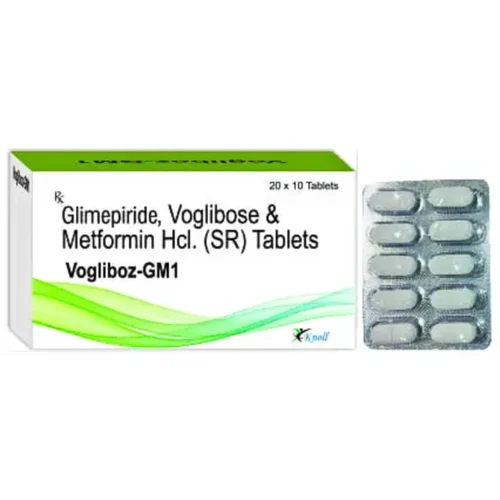 Vogliboz-GM1 Glimepiride, Voglibose & Metformin Hcl, (SR) Tablets