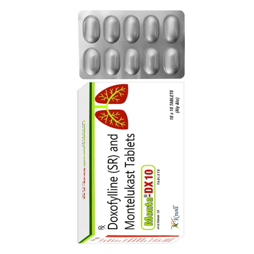 Monta-DX 10 Doxofylline (SR) and Montelukast Tablets