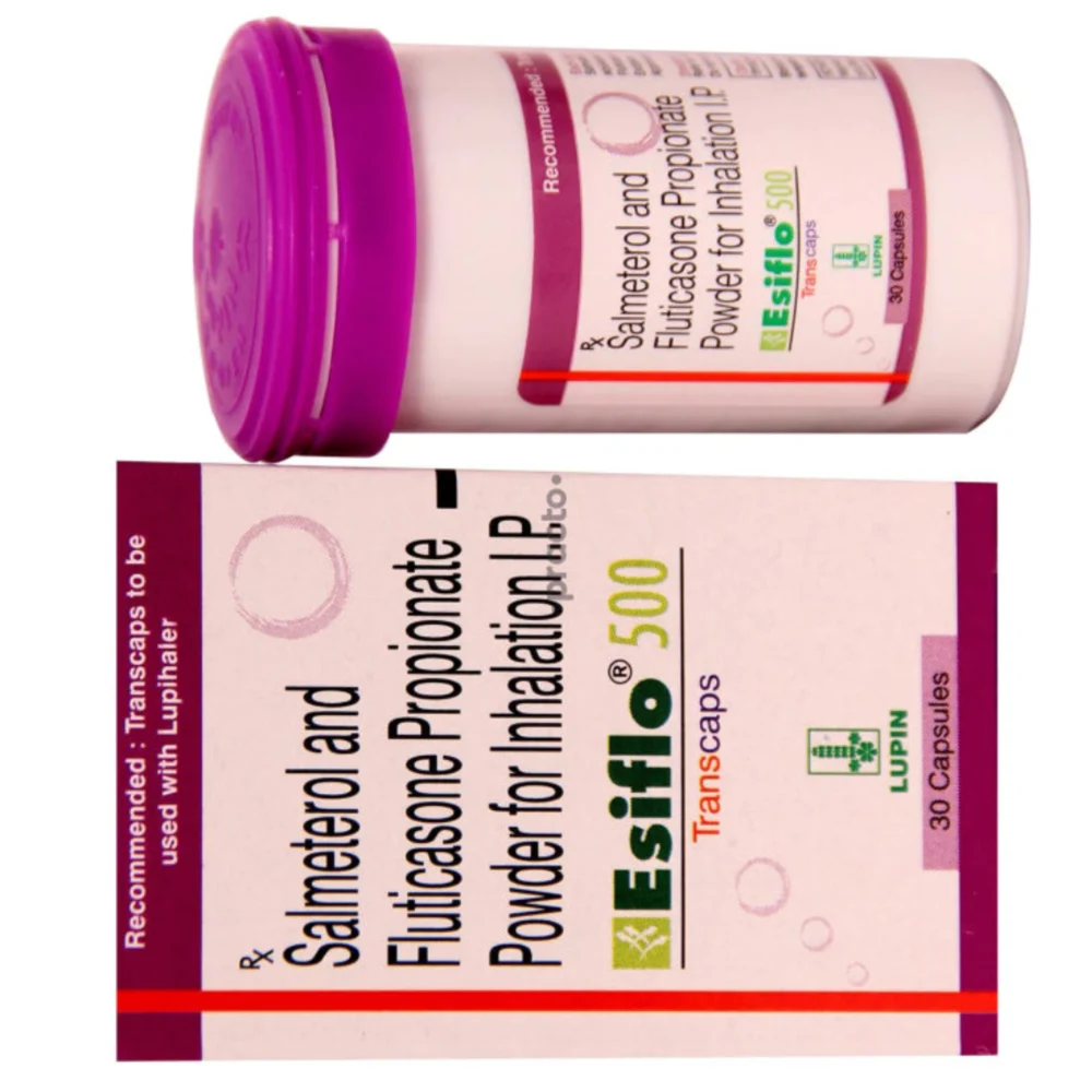 Esiflo 500 Salmeterol and Fluticasone Propionate Powder for IP Inhalation