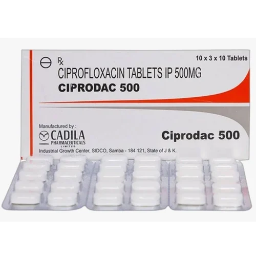 500 mg CIPRODAC 500 CIPROFLOXACIN IP TABLETS