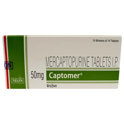 500 mg Captomer MERCAPTOPURINE I.P. TABLETS