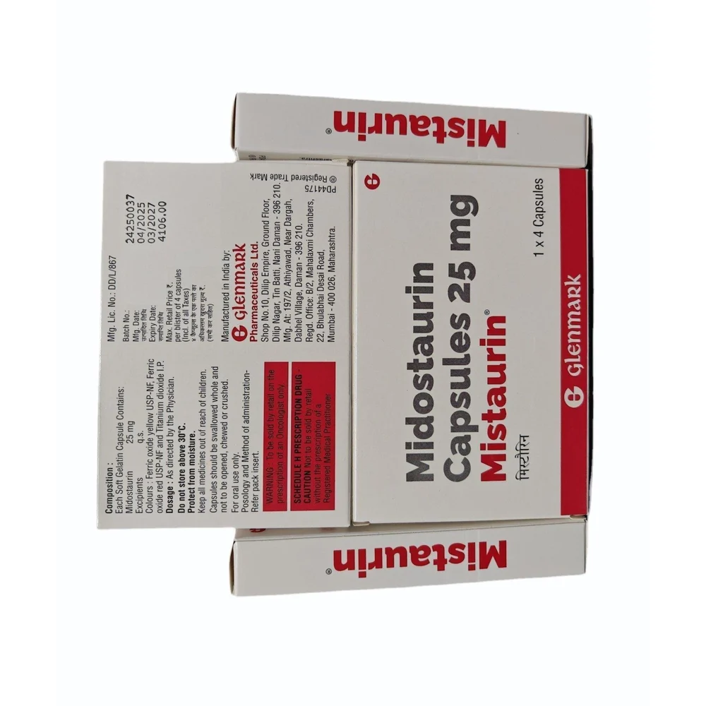 25 mg Mistaurin Midostaurin Capsules
