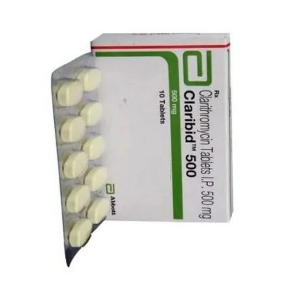 500 mg Claribid 500 Clarithromycin I.P. Tablets