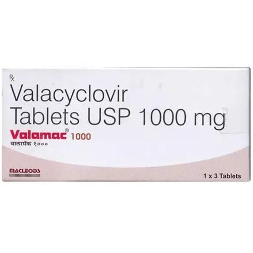 1000 mg Valamac 1000 Valacyclovir USP Tablets