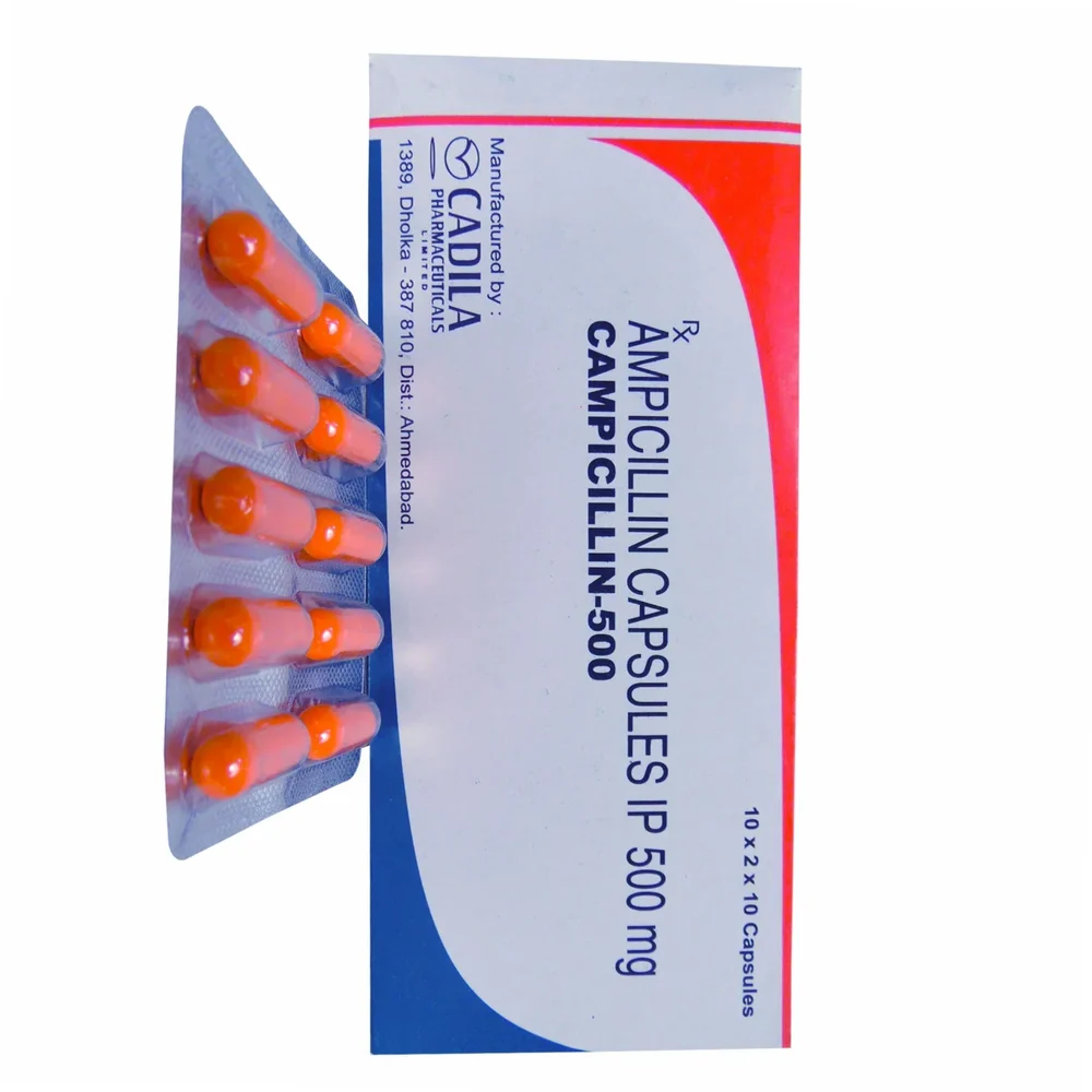 500 mg CAMPICILLIN-500 AMPICILLIN IP CAPSULES