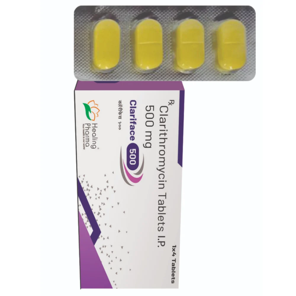 500 mg Clariface 500 Clarithromycin I.P. Tablets