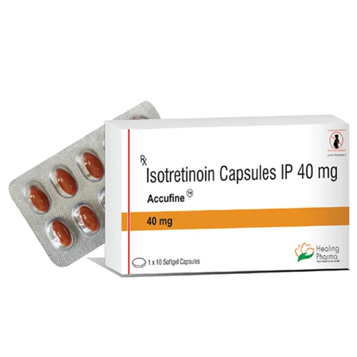 40 mg Accufine Isotretinoin IP Capsules
