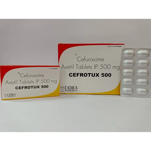 500 mg CEFROTUX 500 Cefuroxime Axetil IP Tablets