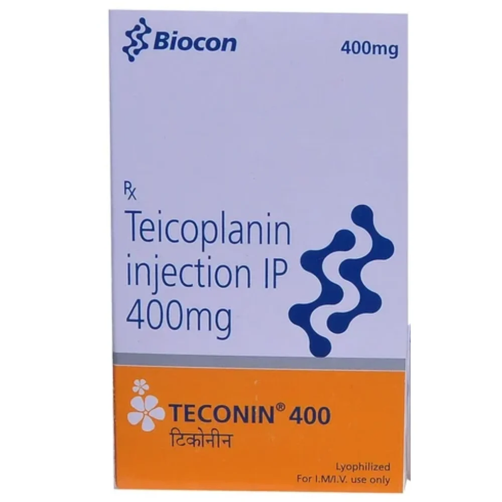 400 mg TECONIN 400 Teicoplanin IP injection