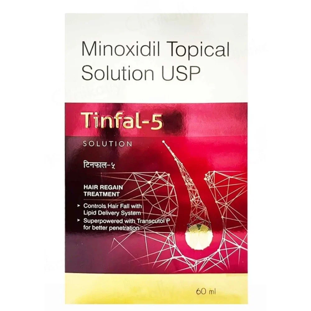 5 mg Tinfal-5 Minoxidil Topical USP Solution