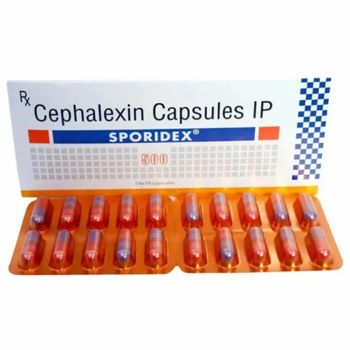 500 mg SPORIDEX Cephalexin IP Capsules