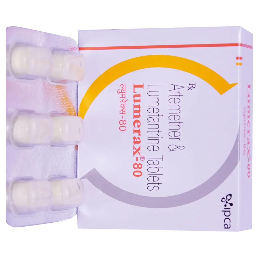80 mg Lumerax-80 Artemether & Lumefantrine Tablets