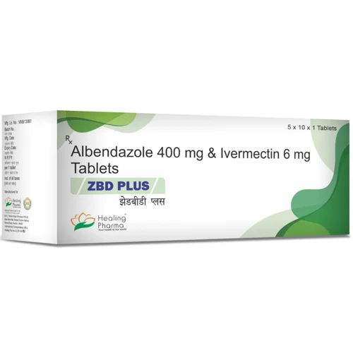 ZBD PLUS Albendazole 400 mg & Ivermectin 6 mg Tablets