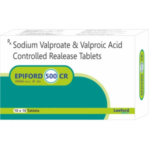 500 mg EPIFORD 500 CR Sodium Valproate & Valproic Acid Controlled Realease Tablets