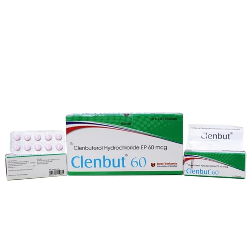 60 mcg Clenbut 60 Clenbuterol Hydrochloride EP Tablets