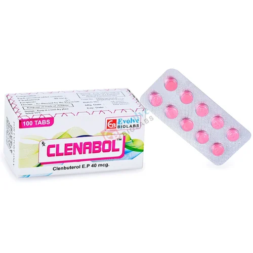 40 mg CLENAMOL Clenbuterol E.P Tablets