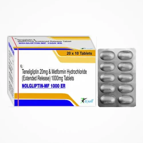 NOLGLIPTIN-MF 1000 ER Teneligliptin 20mg & Metformin Hydrochloride (Extended release) 1000mg Tablets