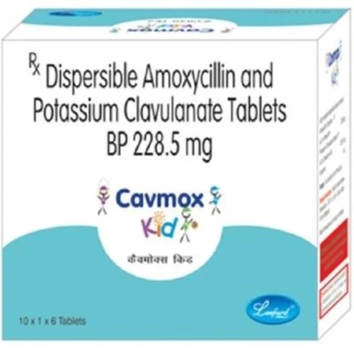 228.5 mg Cavmox Dispersible Amoxycillin and Potassium Clavulanate BP Tablets