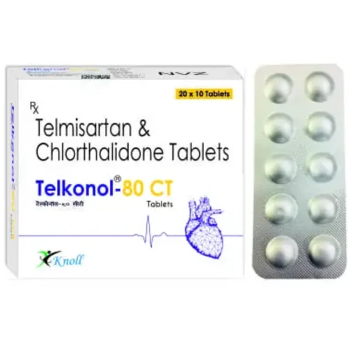 80 mg Telkonol-80 CT Telmisartan & Chlorthalidone Tablets