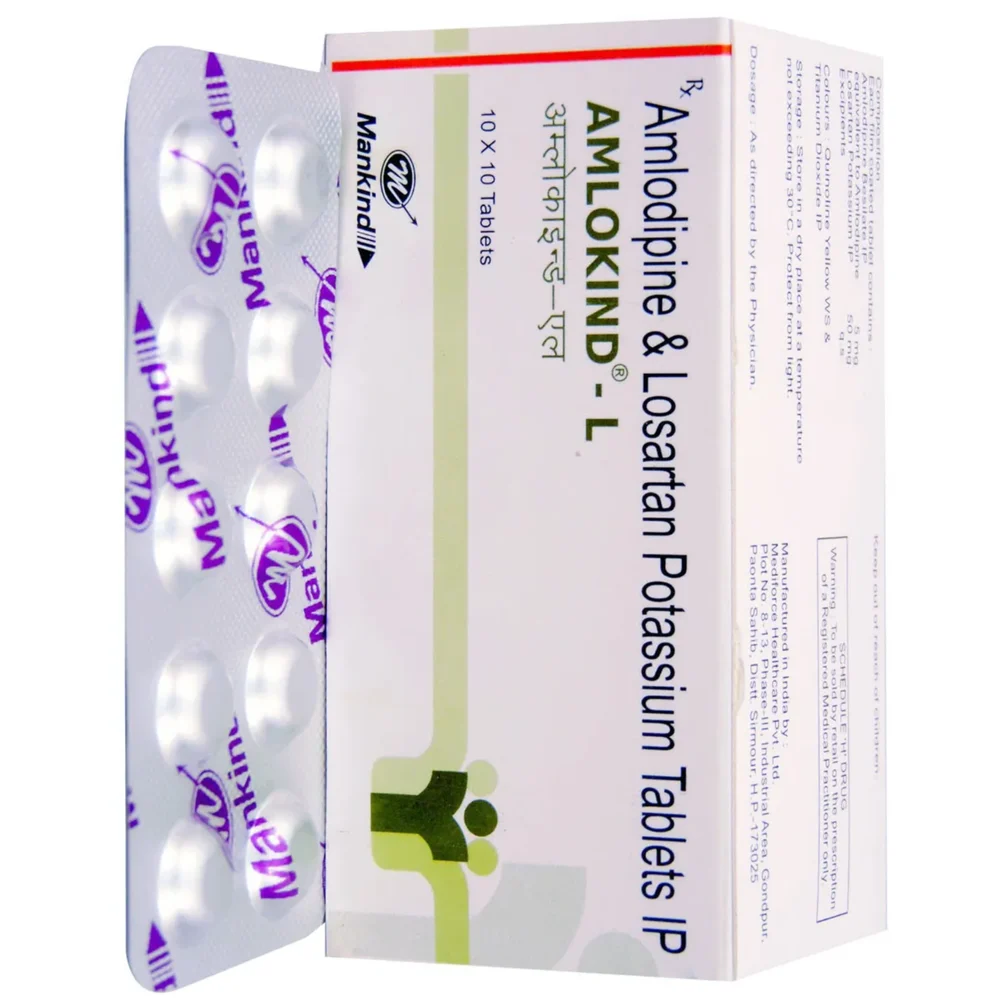 AMLOKIND - L Amlodipine & Losartan Potassium IP Tablets
