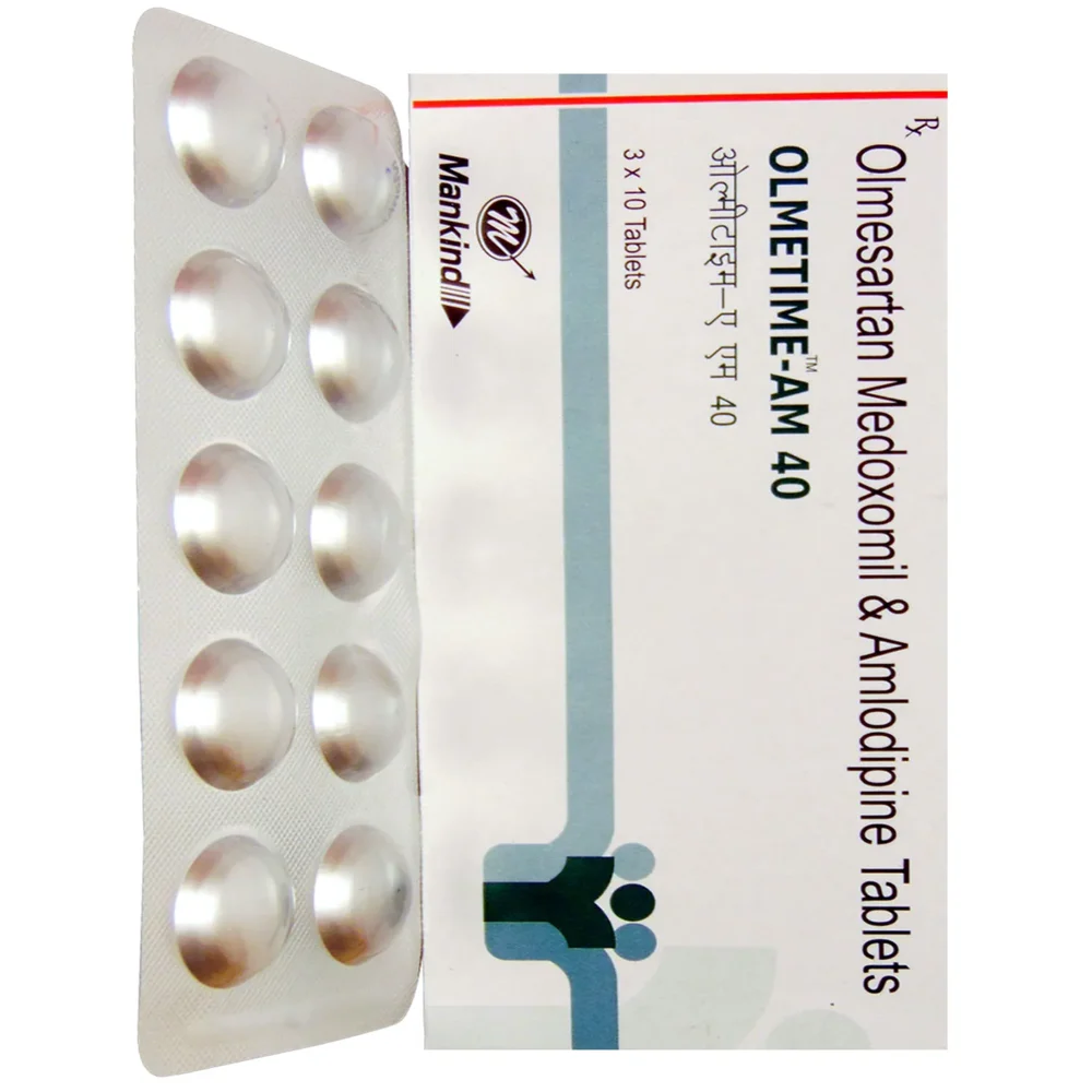 40 mg OLMETIME-AM 40 Olmesartan Medoxomil & Amlodipine Tablets