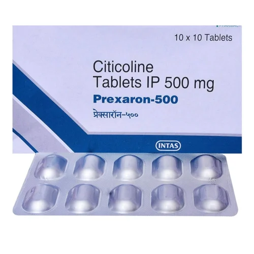 500 mg Prexaron-500 Citicoline IP Tablets