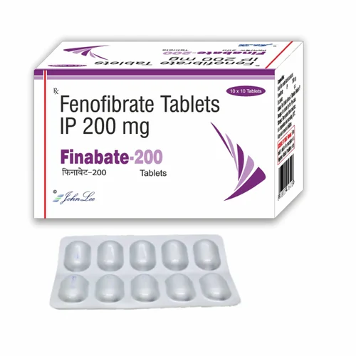 200 mg Finabate-200 Fenofibrate IP Tablets