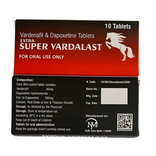 EXTRA SUPER VARDALAST Vardenafil & Dapoxetine Tablets