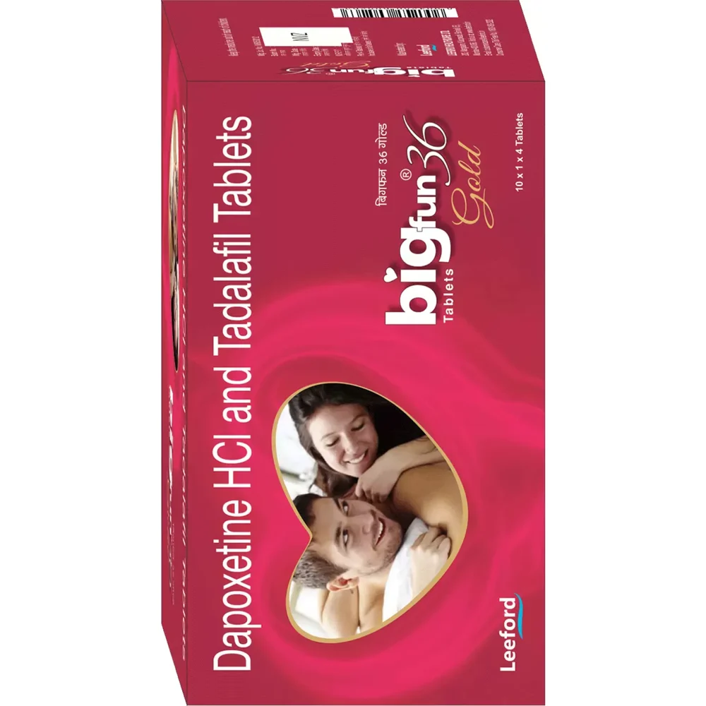 bigfun36 gold Dapoxetine HCl and Tadalafil Tablets