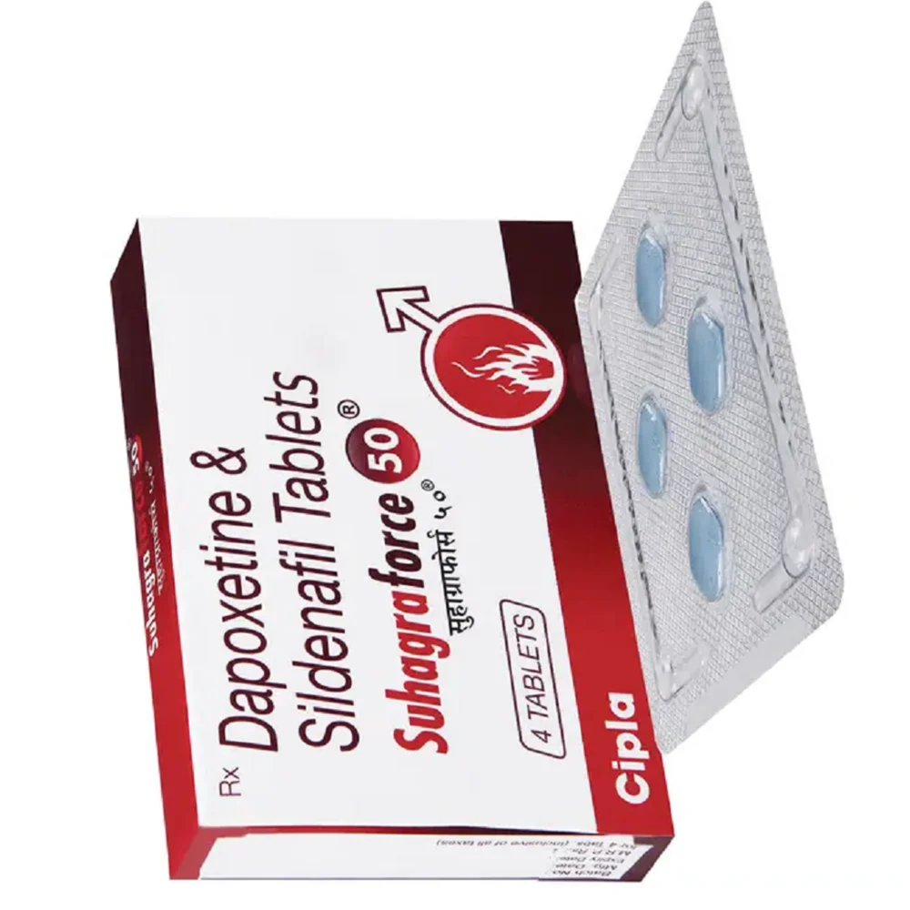 50 mg Suhagraforce 50 Dapoxetine & Sildenafil Tablets