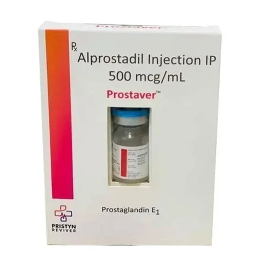500 Mcg Prostaver Alprostadil IP Injection