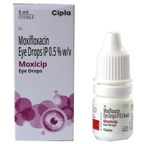 0.5% w//v Moxicip Moxifloxacin IP Eye Drops